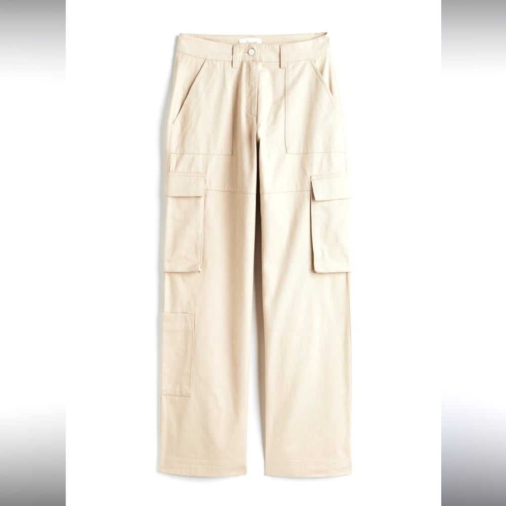Lightweight linen feel cargo utility pants